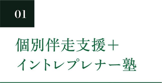 01 個別伴走支援＋イントレプレナー塾